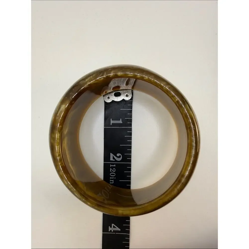Chunky Gold Tone Bangle Bracelet
